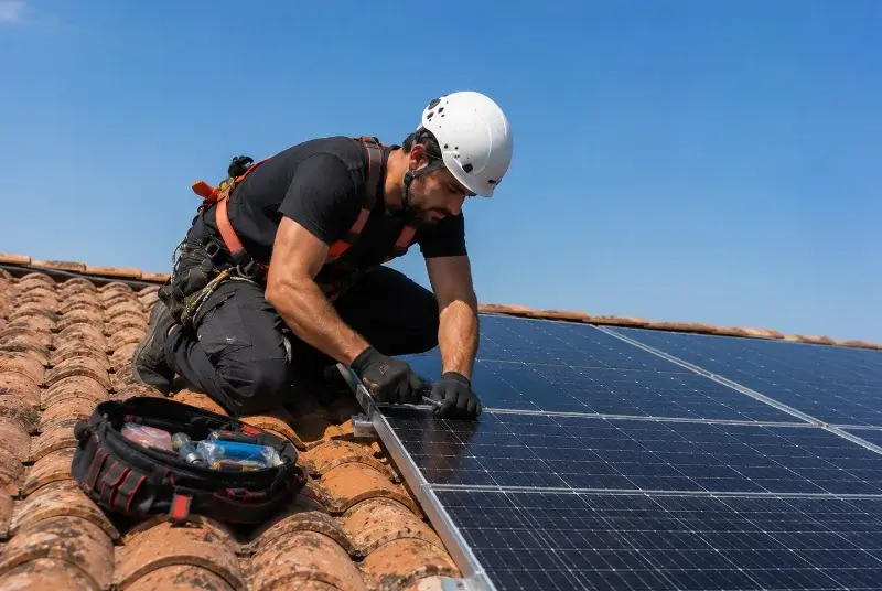 Maintenance et monitoring de panneaux solaires à Condé-sur-l'Escaut