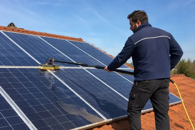 Nettoyage et entretien de panneaux solaires à Condé-sur-l'Escaut