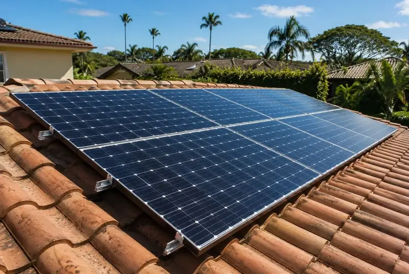 Installation de panneaux solaires à Condé-sur-l'Escaut
